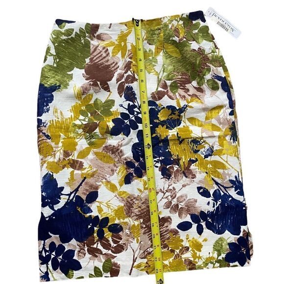 Pendleton Linen Blend Fall Floral  Skirt - Picture 6 of 9